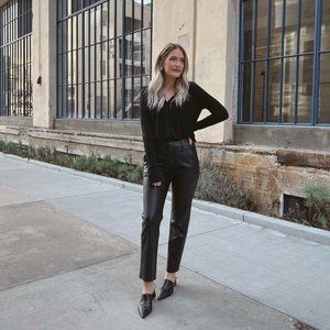ZARA Faux Leather Pants